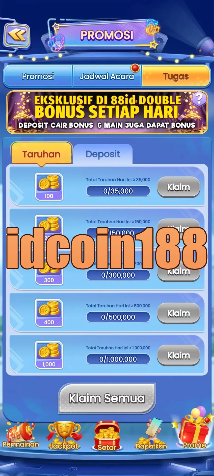 idcoin188 Tangkapan Layar - APK Resmi